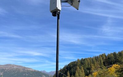 Una webcam meteo a Cava Catella, sulla strada per Sagnalonga